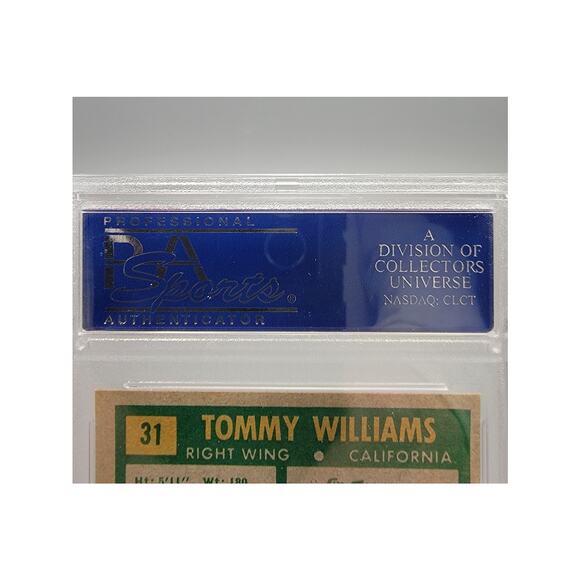 1971 Topps #31 Tom Williams Golden Seals PSA 7 - NM - Picture 4 of 6